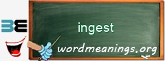 WordMeaning blackboard for ingest